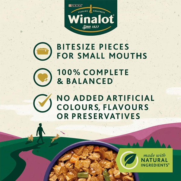 Winalot Adult Dog Food – Chicken in Jelly | Complete & Balanced Wet Dog Food (400g Can)