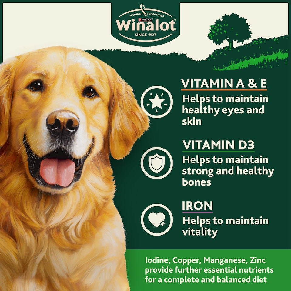 Winalot Adult Dog Food – Chicken in Jelly | Complete & Balanced Wet Dog Food (400g Can)